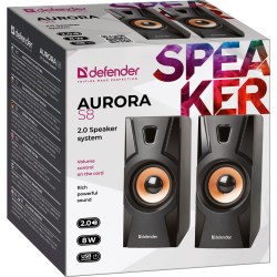 GŁOŚNIKI DEFENDER AURORA S8 2.0 8W USB